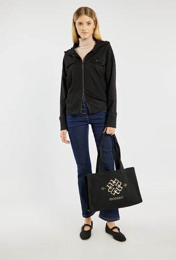 Shopper damski z logo