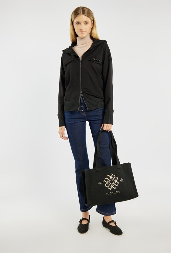 Shopper damski z logo