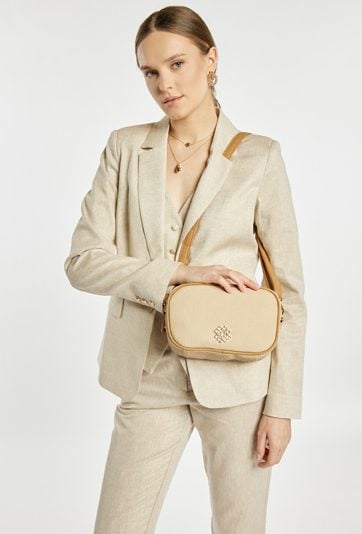 Torba crossbody dwukomorowa