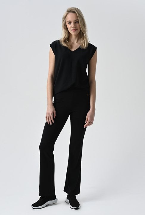 Spodnie z modalem typy flare