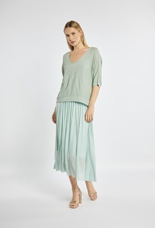 Plisowana sukienka midi