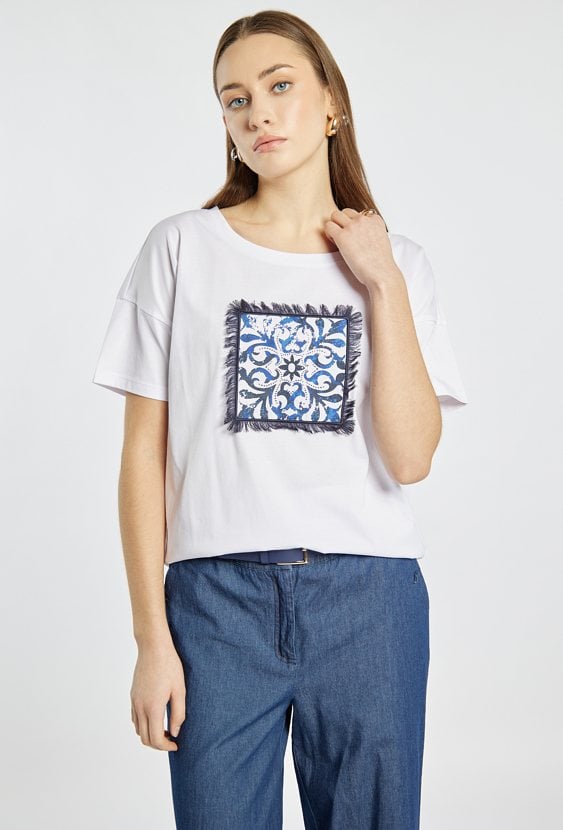 T-shirt damski z nadrukiem