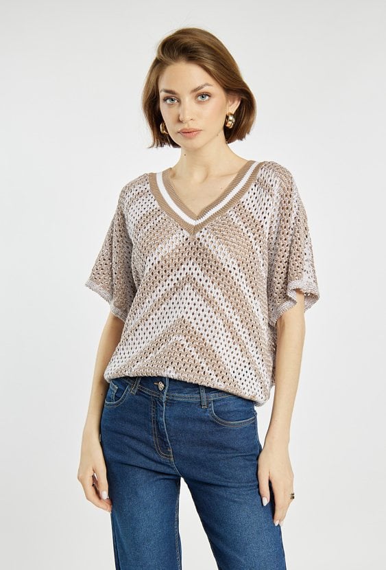 Casualowy sweter z bawełny