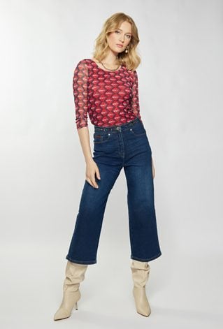 Wzorzysta bluzka damska