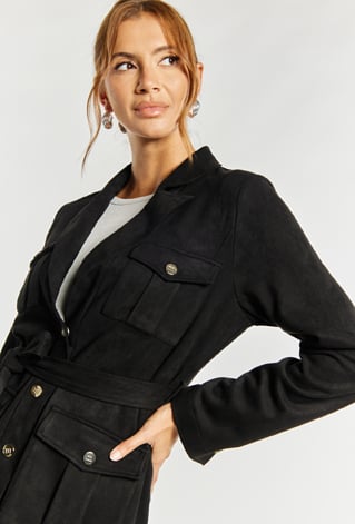 Żakiet damski z wiązaniem