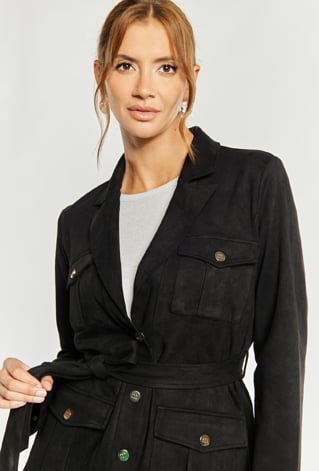 Żakiet damski z wiązaniem