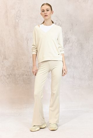 Spodnie z modalem typy flare