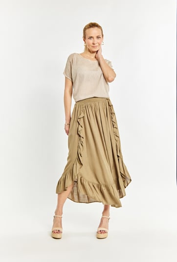 Spódnica damska z falbankami