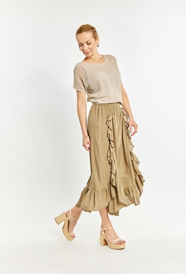 Spódnica damska z falbankami