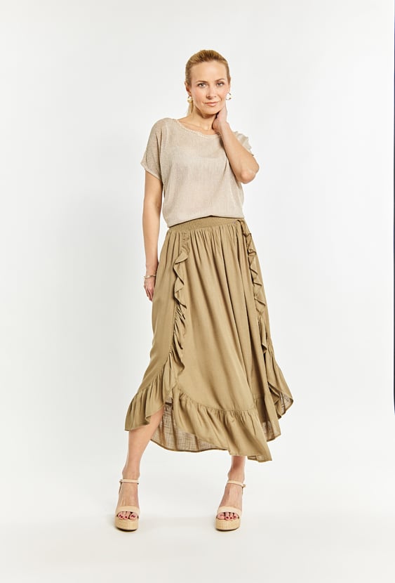 Spódnica damska z falbankami