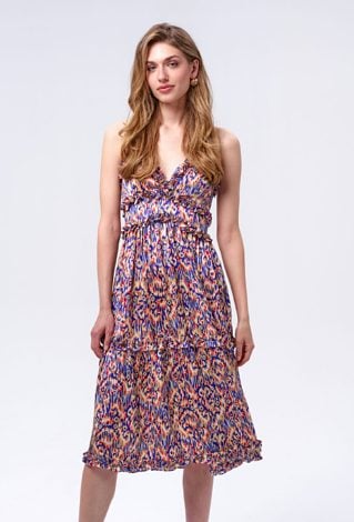 Satynowa sukienka na ramiączkach