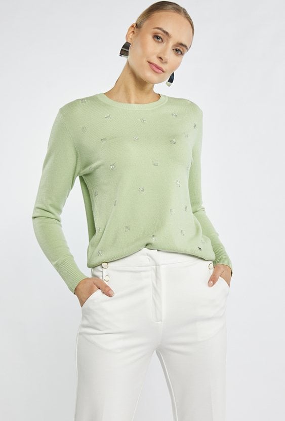 Sweter damski z dżetami