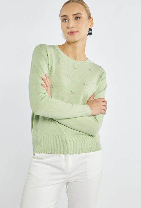 Sweter damski z dżetami