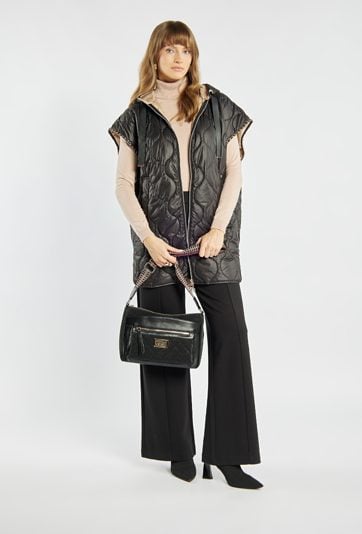 Torba damska z pikowaną kieszonką