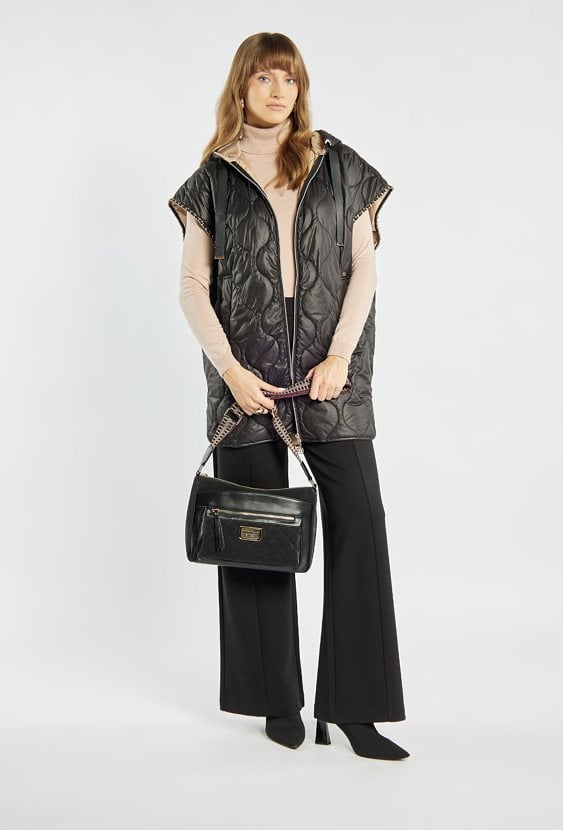 Torba damska z pikowaną kieszonką