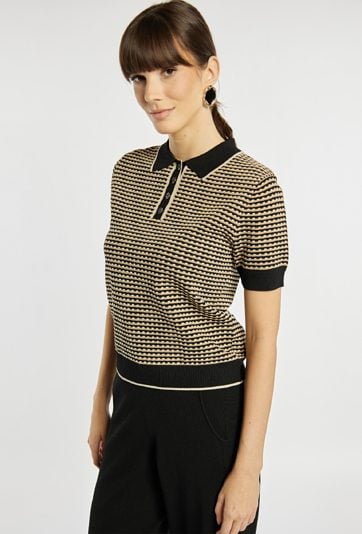 Sweter damski z kołnierzykiem