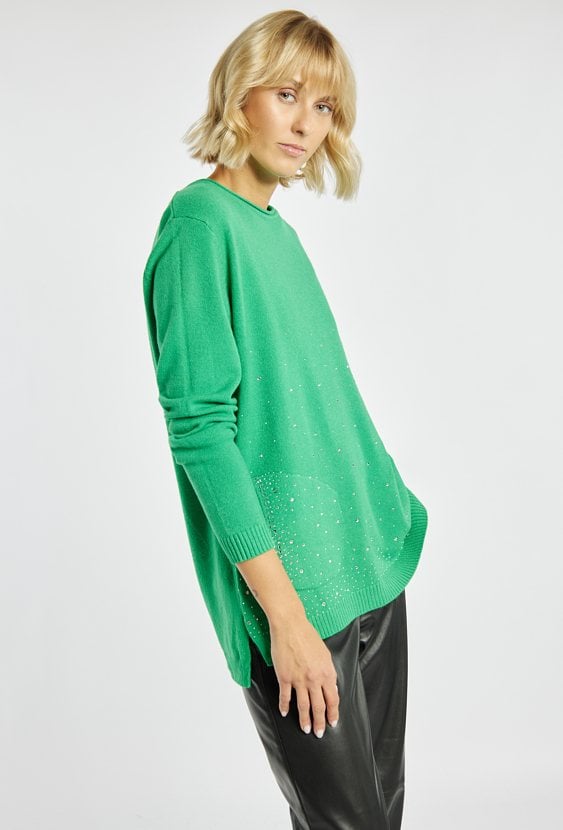 Sweter z połyskiem