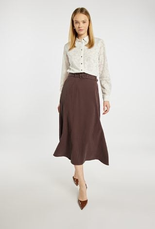 Elegancka spódnica z paskiem