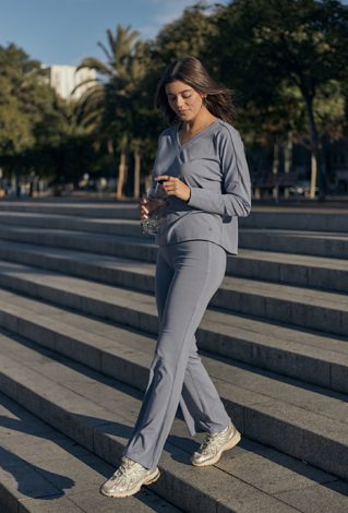 Spodnie z modalem typy flare