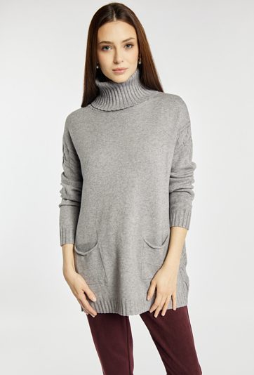 Sweter damski z golfem