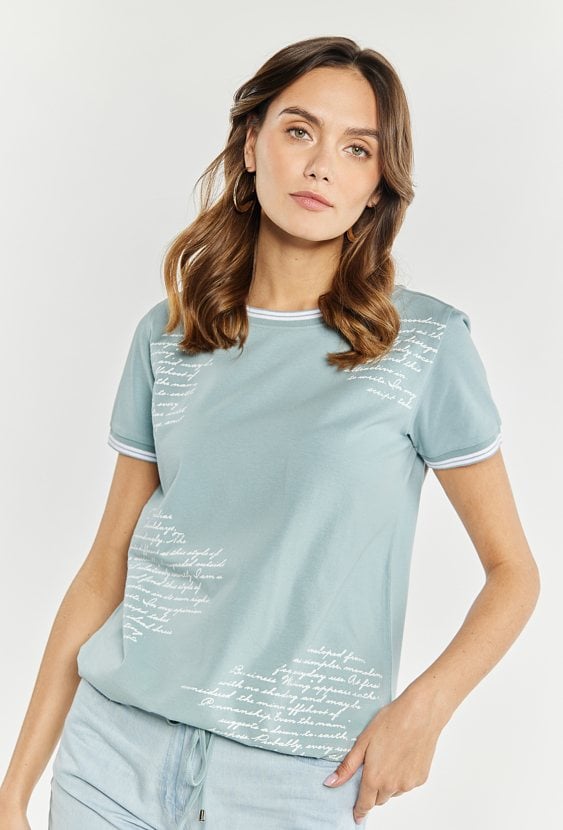 Bawełniany t-shirt z nadrukiem