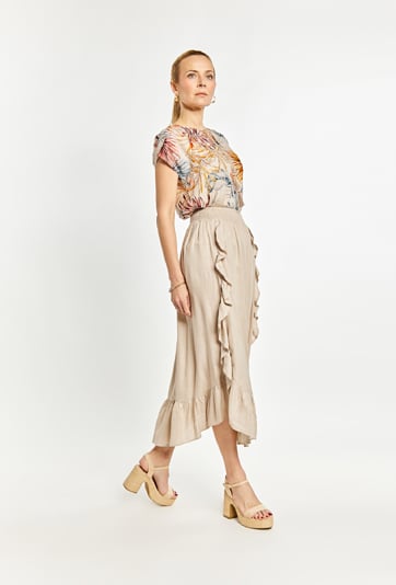 Spódnica damska z falbankami