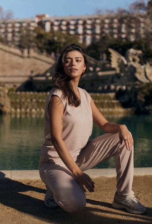 Proste spodnie z modalem