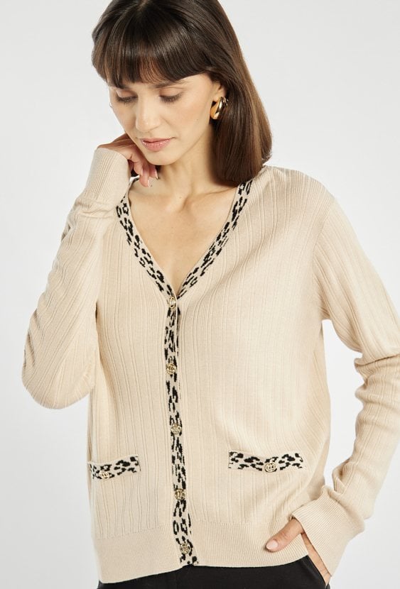 Rozpinany sweter damski