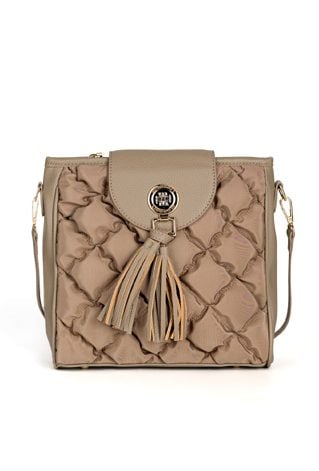 Torba z pikowaniem i frędzlami