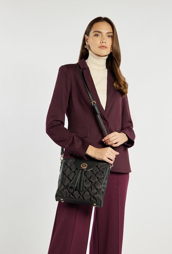 Torba z pikowaniem i frędzlami