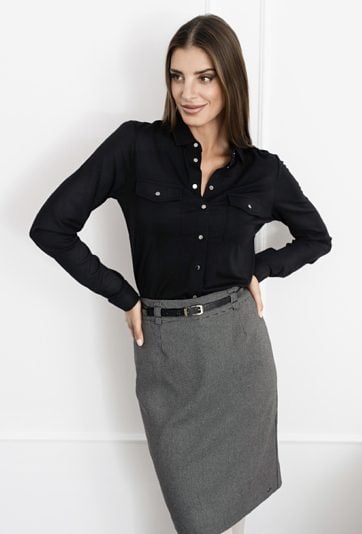 Elegancka spódnica z paskiem