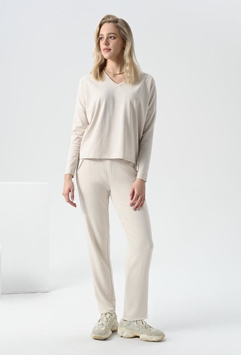 Proste spodnie z modalem