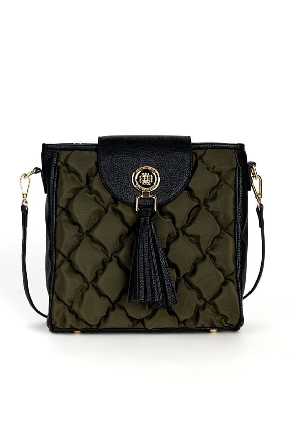 Torba z pikowaniem i frędzlami