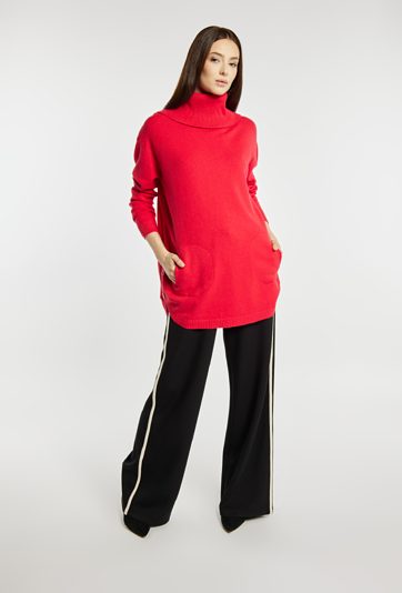 Sweter damski z golfem