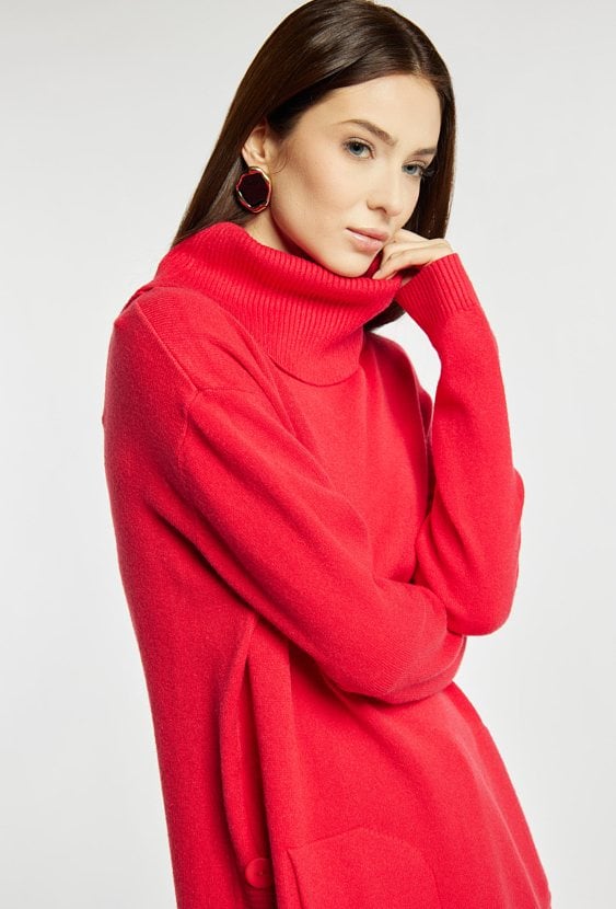 Sweter damski z golfem