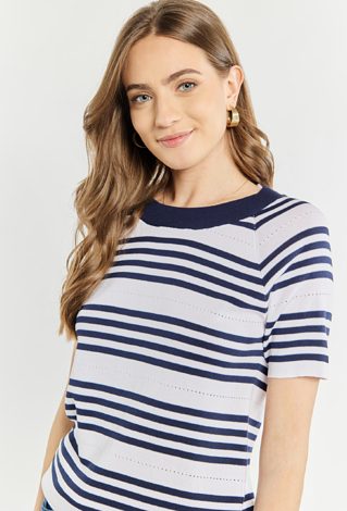 Sweter damski w paski