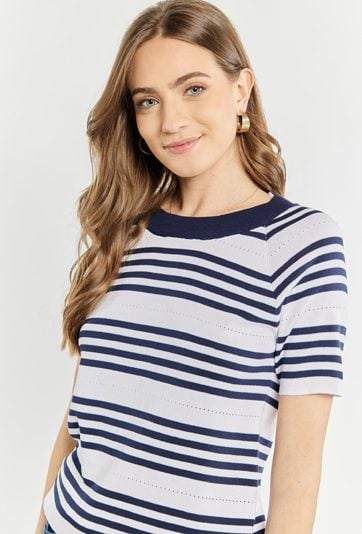 Sweter damski w paski