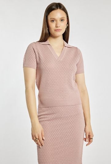 Sweter z kołnierzem