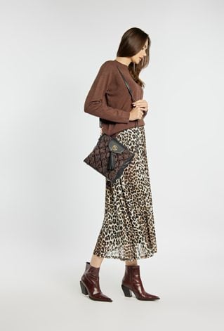 Torba z pikowaniem i frędzlami