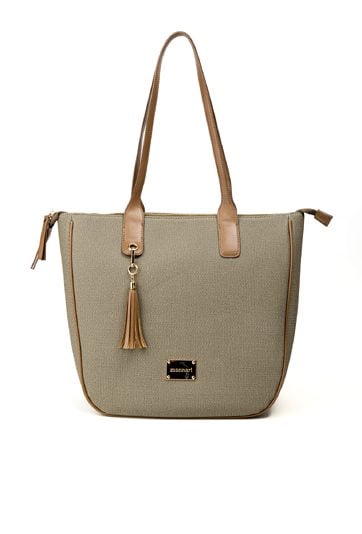 Duża torba damska z frędzlami