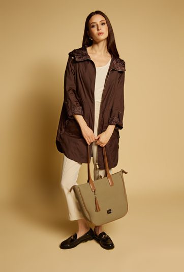 Duża torba damska z frędzlami