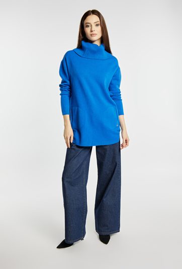 Sweter damski z golfem