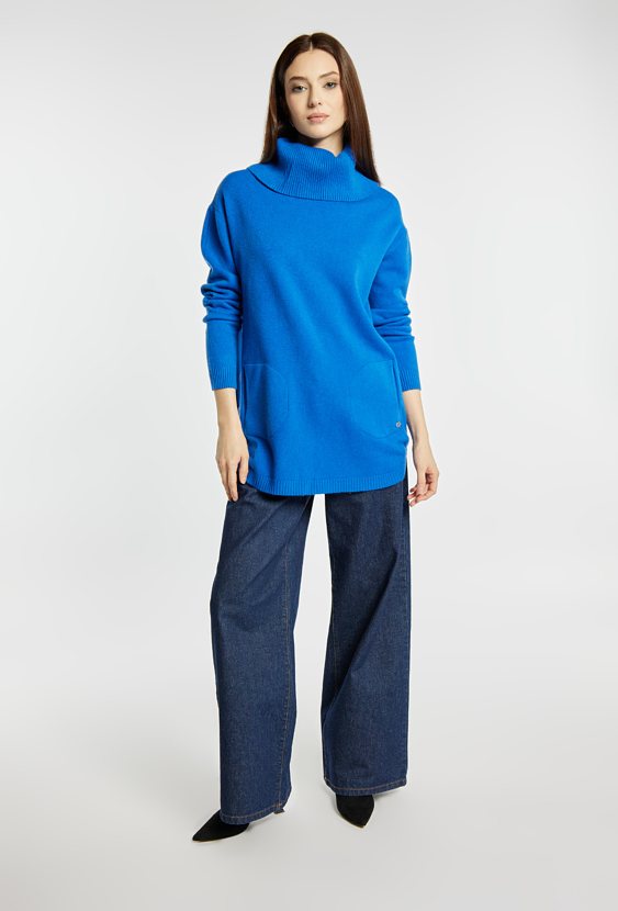 Sweter damski z golfem