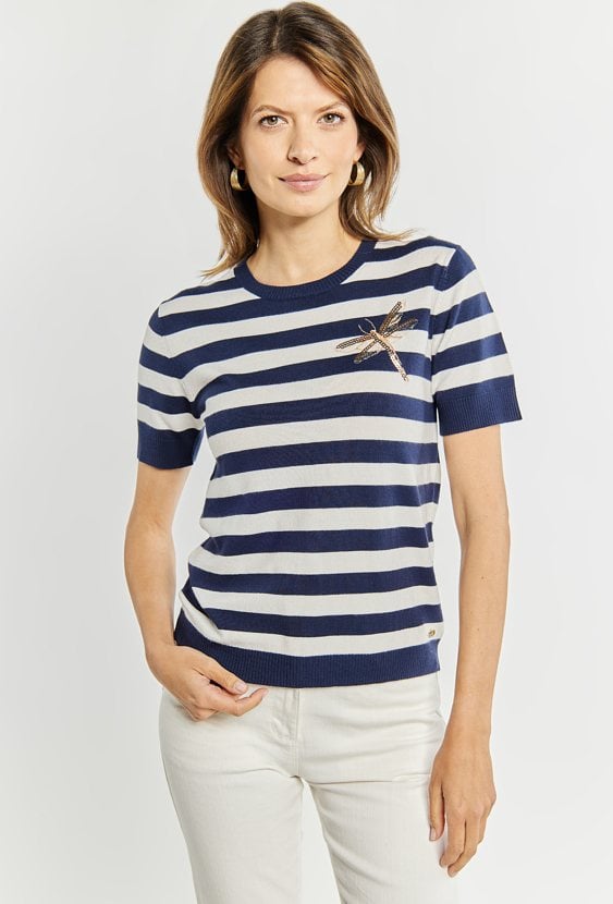 Sweter damski w paski