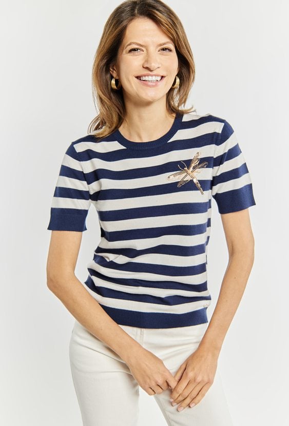 Sweter damski w paski