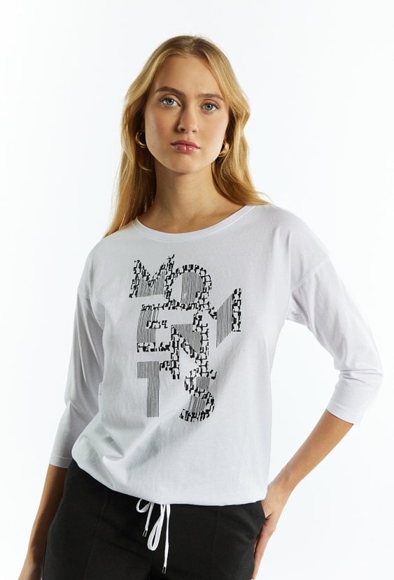 T-shirt damski z napisem