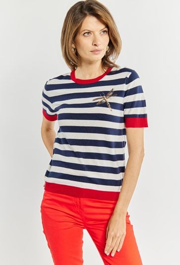 Sweter damski w paski