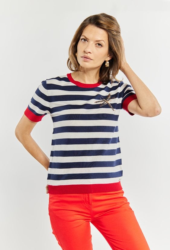 Sweter damski w paski