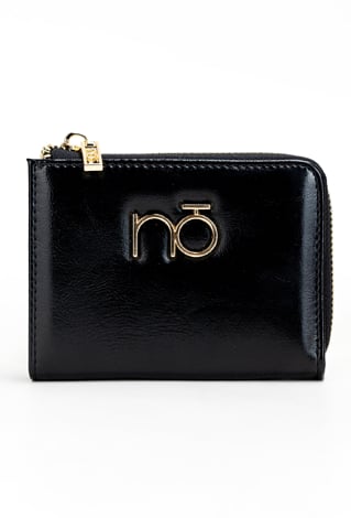 Czarny portfel damski