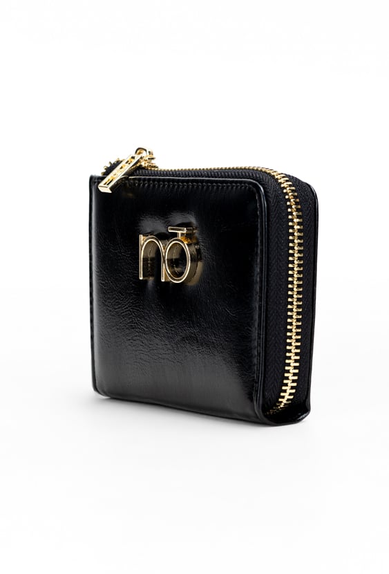 Czarny portfel damski